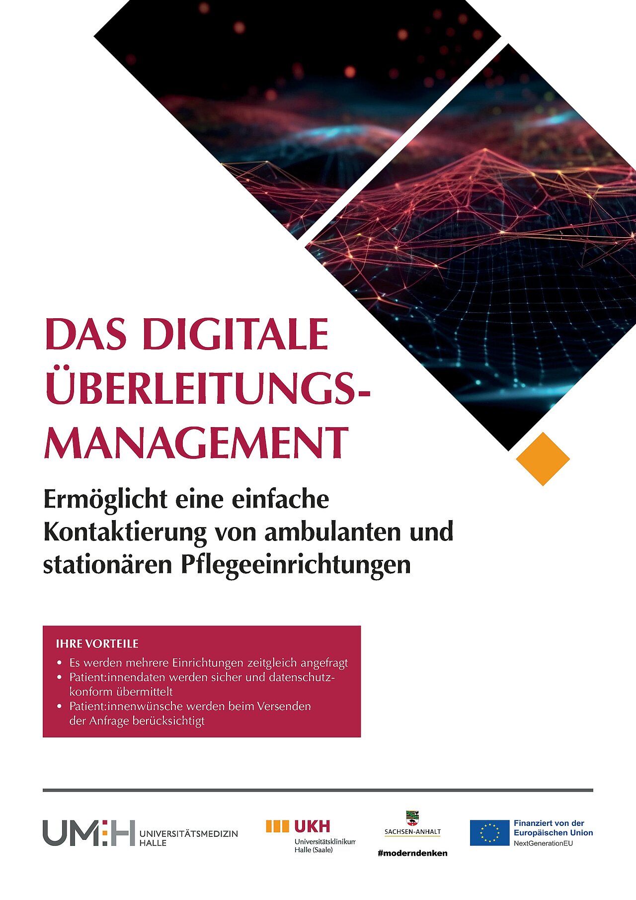 „Digitales Überleitungsmanagement: Vereinfachte Kontaktaufnahme zwischen ambulanten und stationären Pflegeeinrichtungen. (Quelle: Eigene Darstellung)“