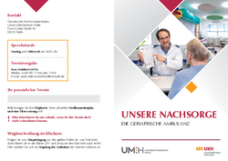 Flyer mit Informationen zur Hochschulambulanz