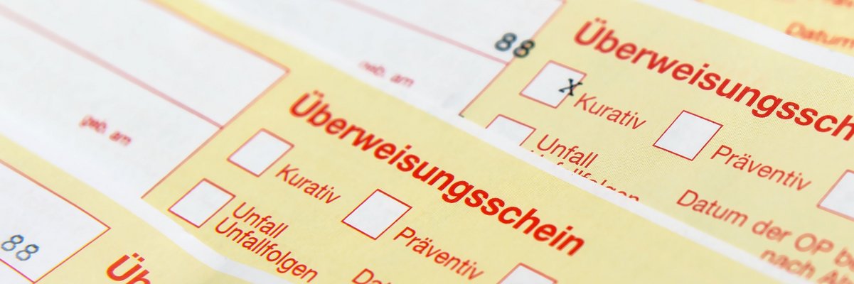 Ausschnitt von Überweisungsscheinen