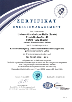 Zertifkat Energiemanagement